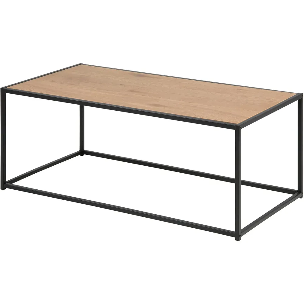 Florence Seaford Coffee Table - Black, Oak