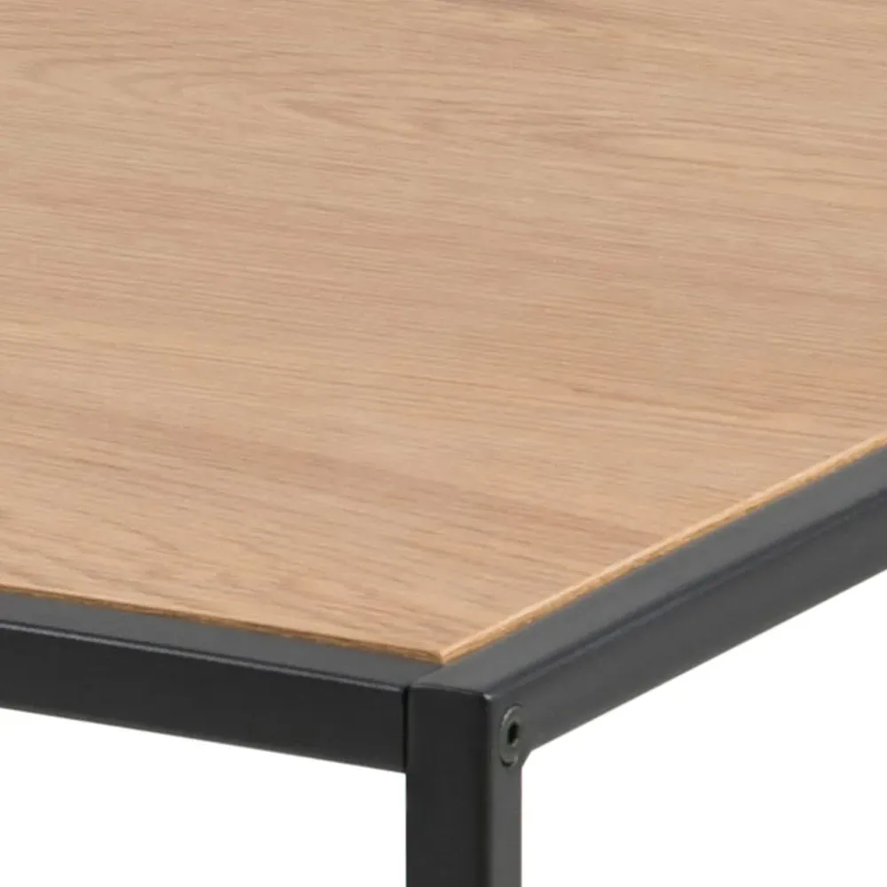Florence Seaford Coffee Table - Black, Oak