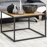 Florence Seaford Coffee Table - Black, Oak
