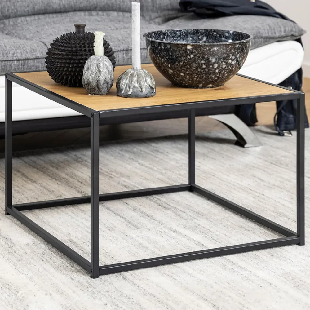 Florence Seaford Coffee Table - Black, Oak image