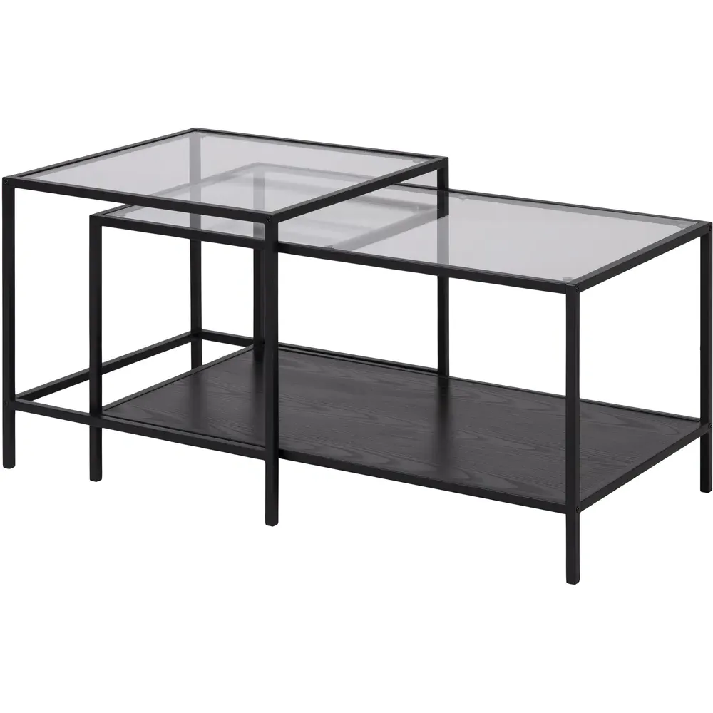 Florence Seaford Nest of Tables Set of 2 - Black