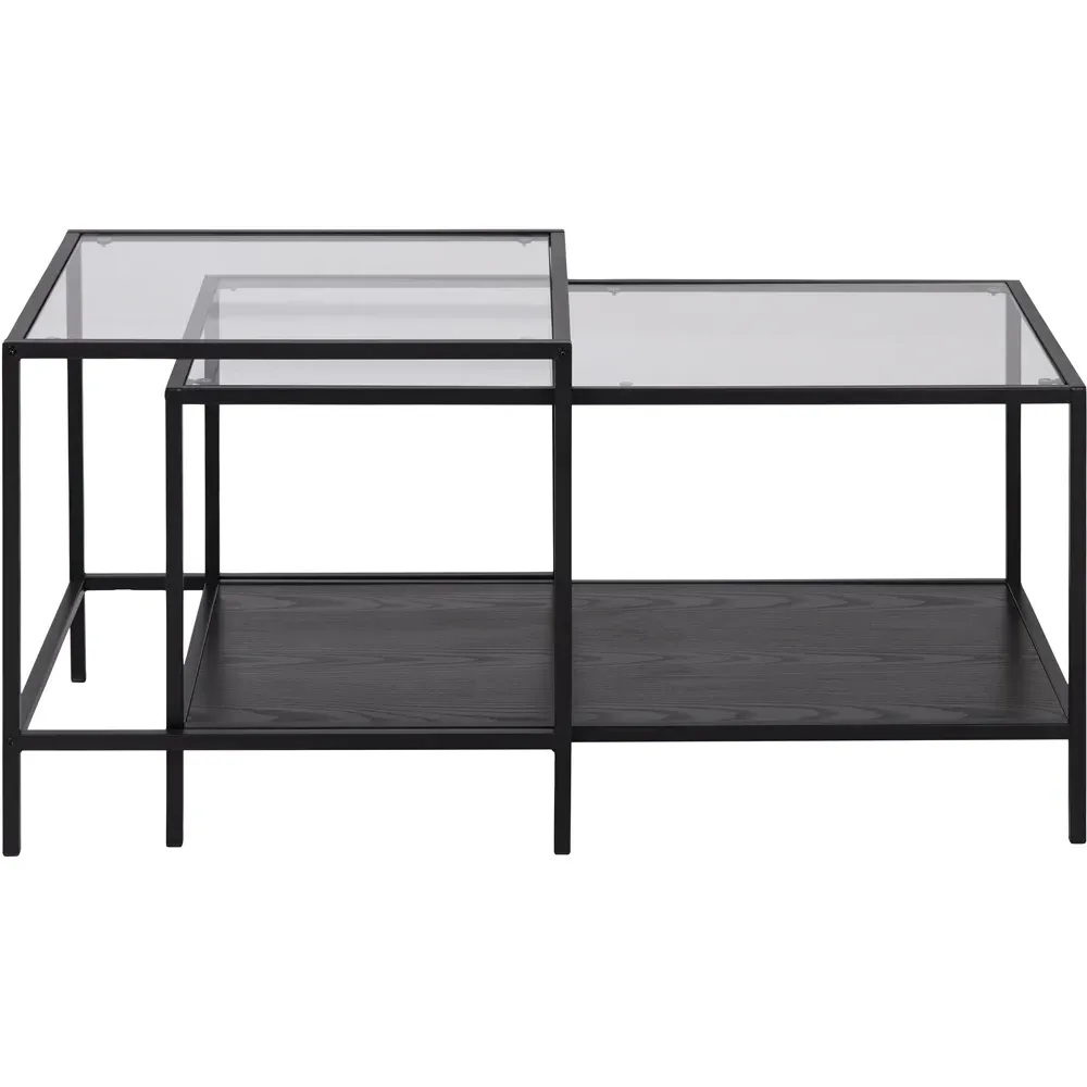 Florence Seaford Nest of Tables Set of 2 - Black