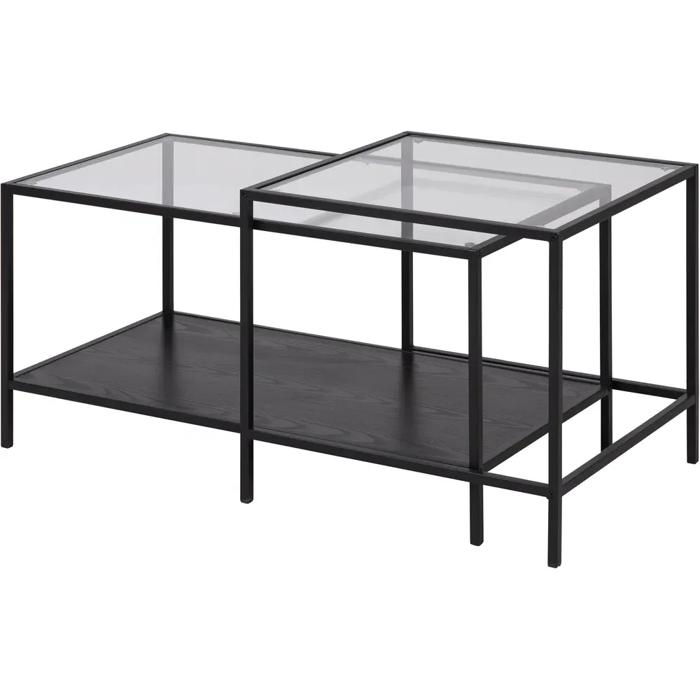 Florence Seaford Nest of Tables Set of 2 - Black