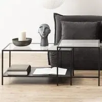 Florence Seaford Nest of Tables Set of 2 - Black