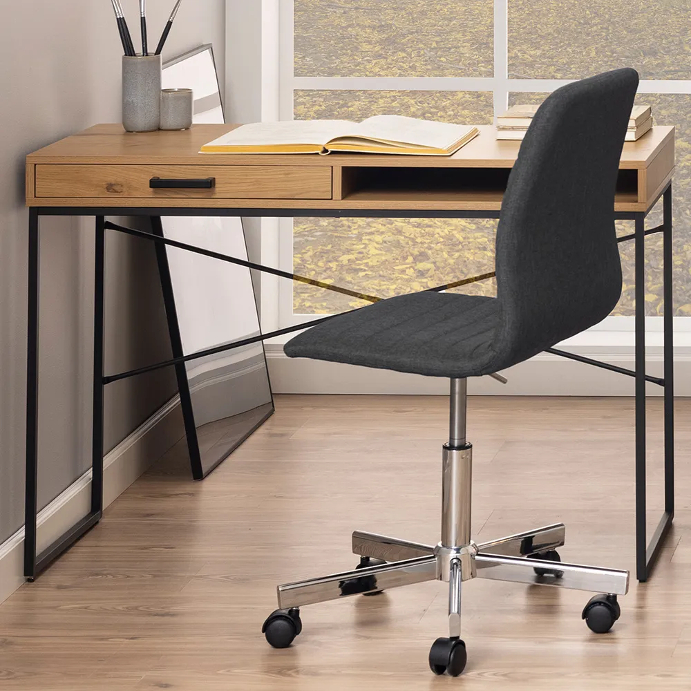 Florence Seaford Office Desk with Drawer - Oak