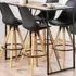Florence Seaford Rectangular Bar Table - Black, Oak
