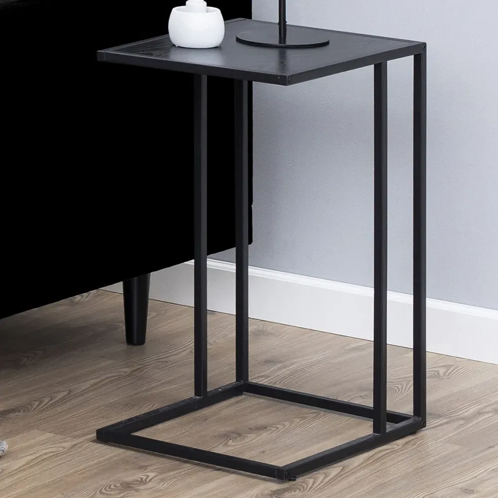 Florence Seaford Side Table - Black, Ash