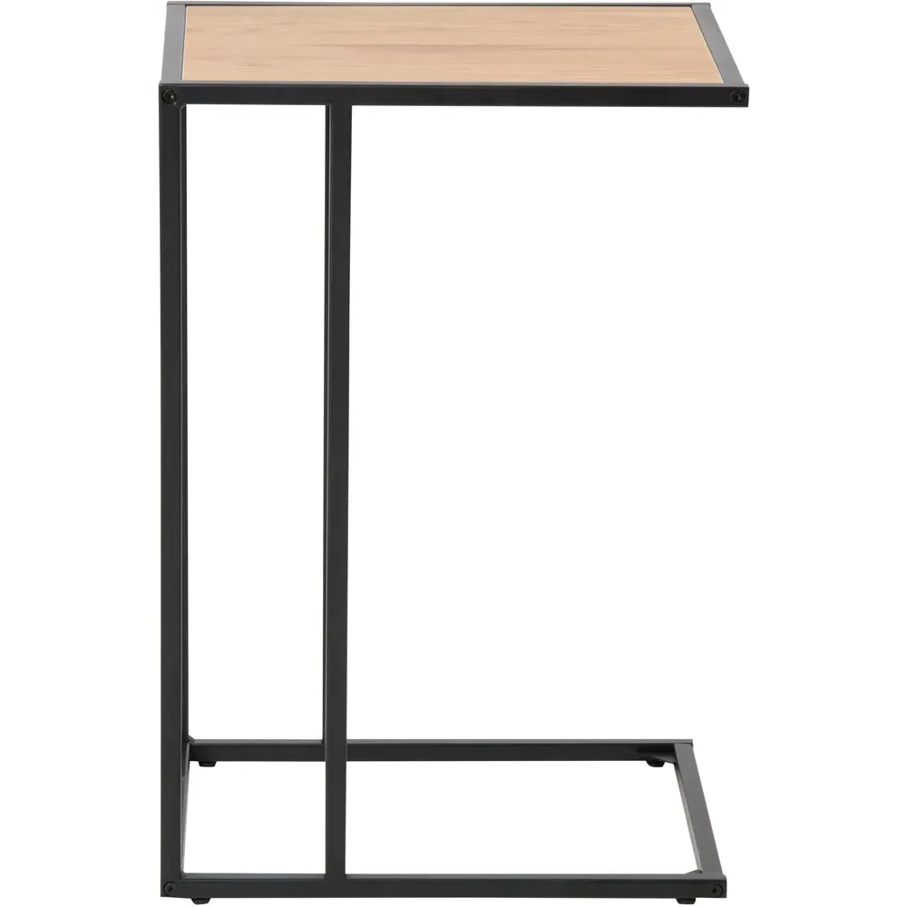 Florence Seaford Side Table - Black, Oak