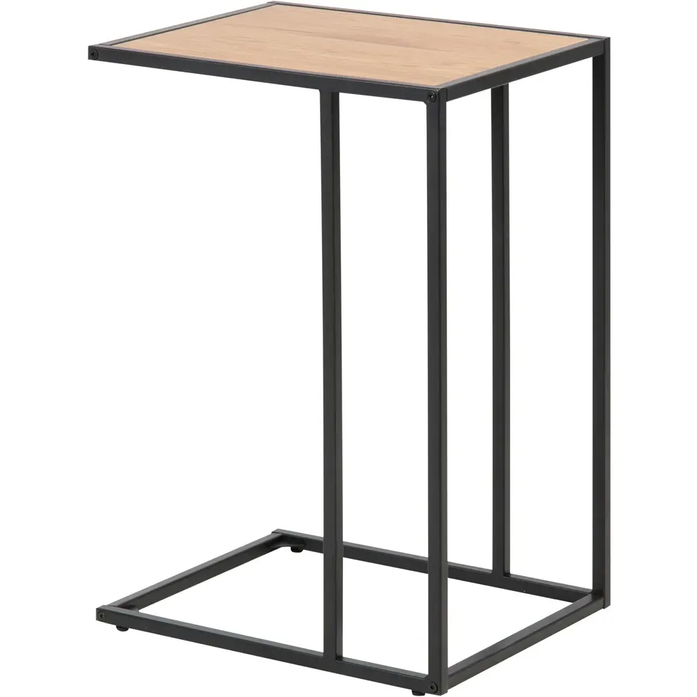 Florence Seaford Side Table - Black, Oak