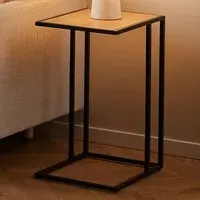 Florence Seaford Side Table - Black, Oak