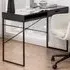 Florence Seaford Single Drawer Office Desk - Black, Ash
