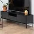 Florence Seaford TV Unit with Storage - Black, Ash