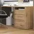 Florence Shetland 3 Drawer Computer Desk - Brown