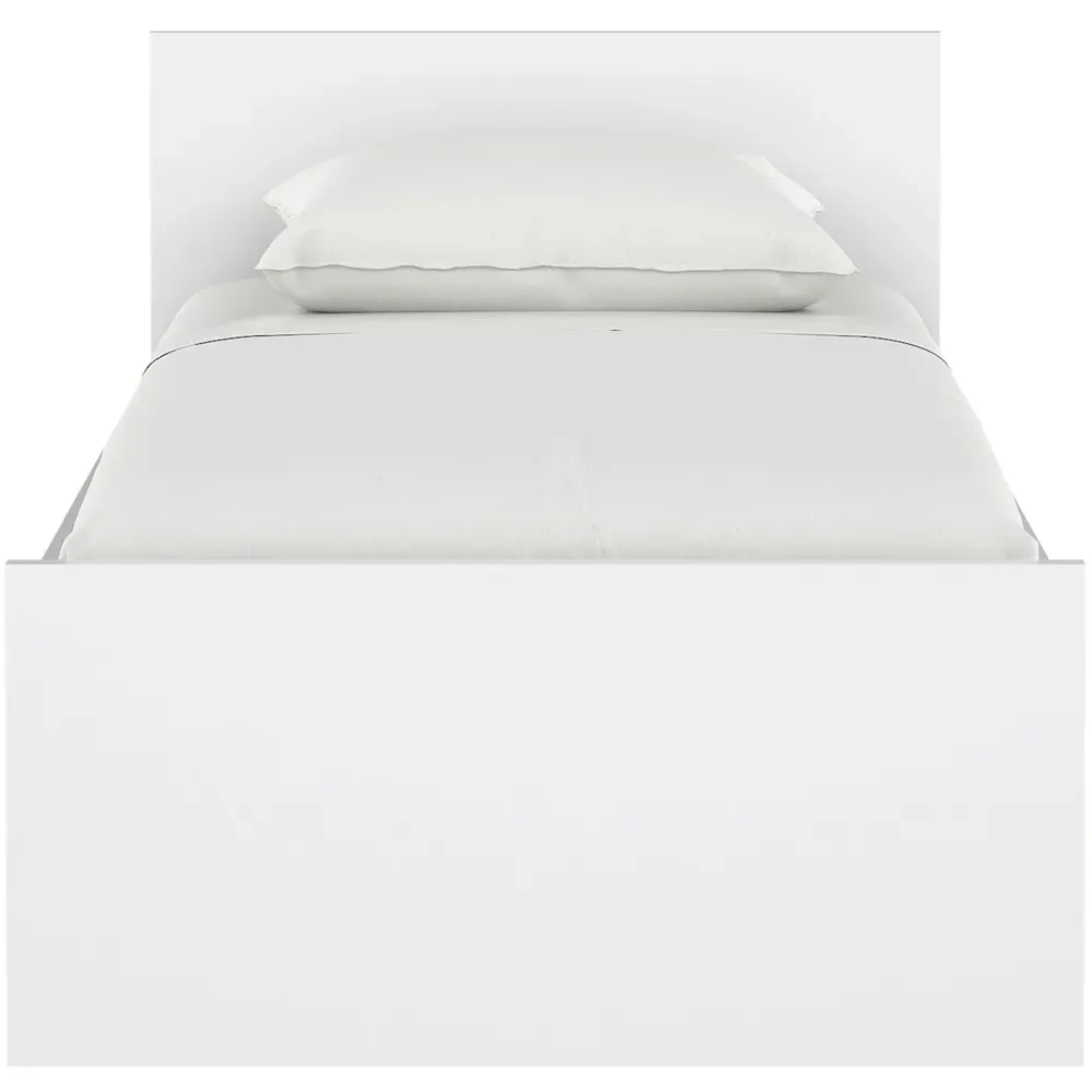 Florence Single Bed Frame - White, Wood