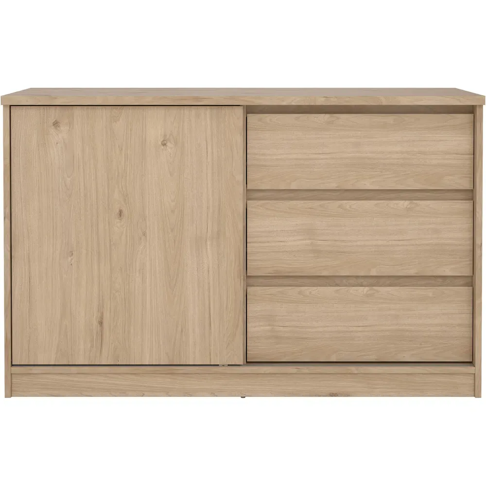 Florence Single Door 3 Drawer Storage Unit - Jackson Hickory Oak