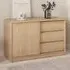 Florence Single Door 3 Drawer Storage Unit - Jackson Hickory Oak