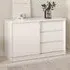 Florence Single Door 3 Drawer Storage Unit - White