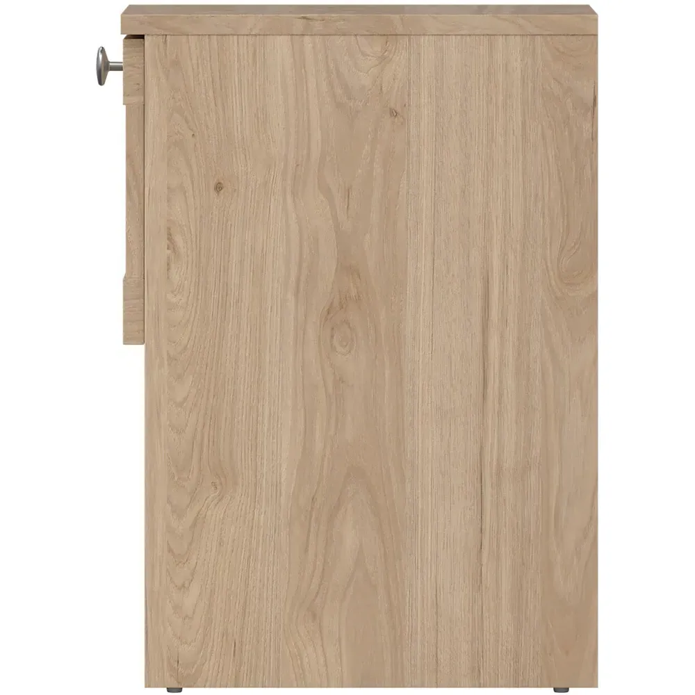 Florence Single Drawer Bedside Table with Shelf - Jackson Hickory