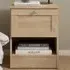 Florence Single Drawer Bedside Table with Shelf - Jackson Hickory
