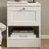 Florence Single Drawer Bedside Table with Shelf - White