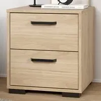 Florence Sofia 2 Drawer Nightstand - Brown, Oak