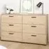Florence Sofia 6 Drawer Chest of Drawers - Brown, Oak