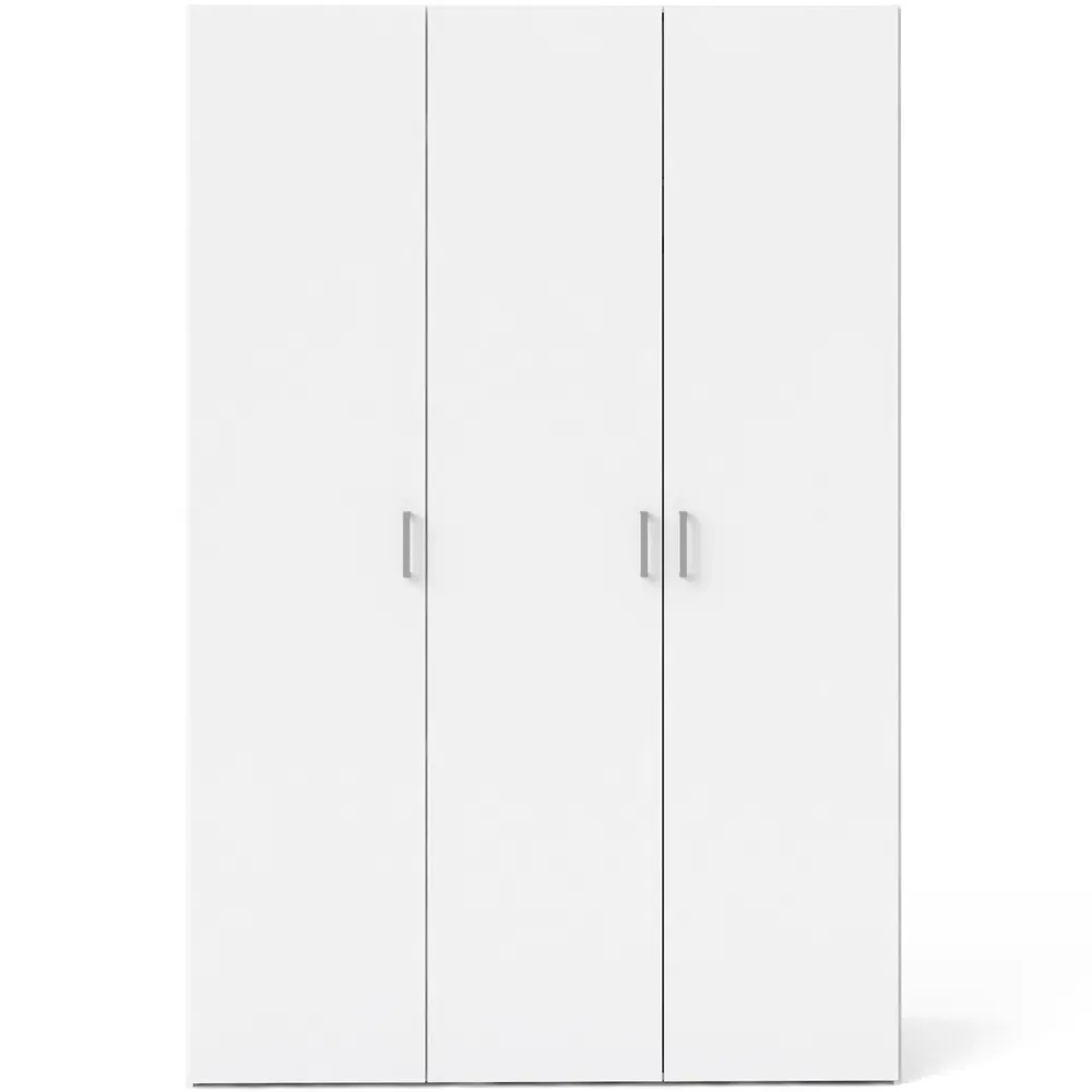 Florence Space 3 Door Wardrobe - White