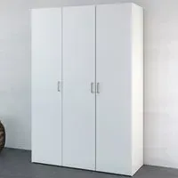 Florence Space 3 Door Wardrobe - White