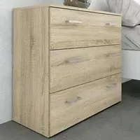 Florence Space 3 Drawer Chest of Drawers - Brown, Oak