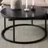 Florence Spiro Round Coffee Table - Black, Melamine