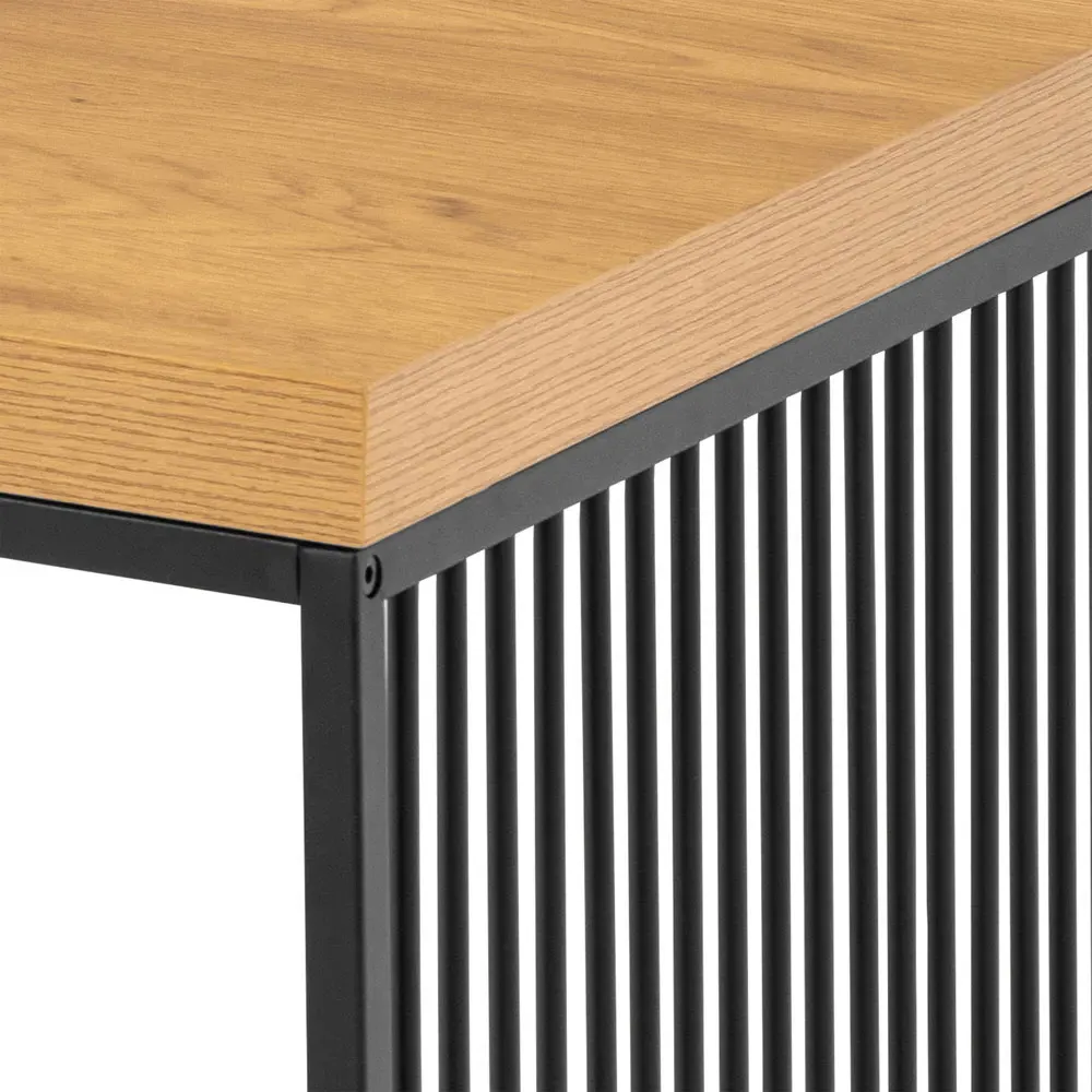 Florence Strington Rectangular Coffee Table - Black, Oak