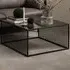 Florence Strington Square Coffee Table - Black