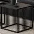 Florence Strington Square Side Table - Black