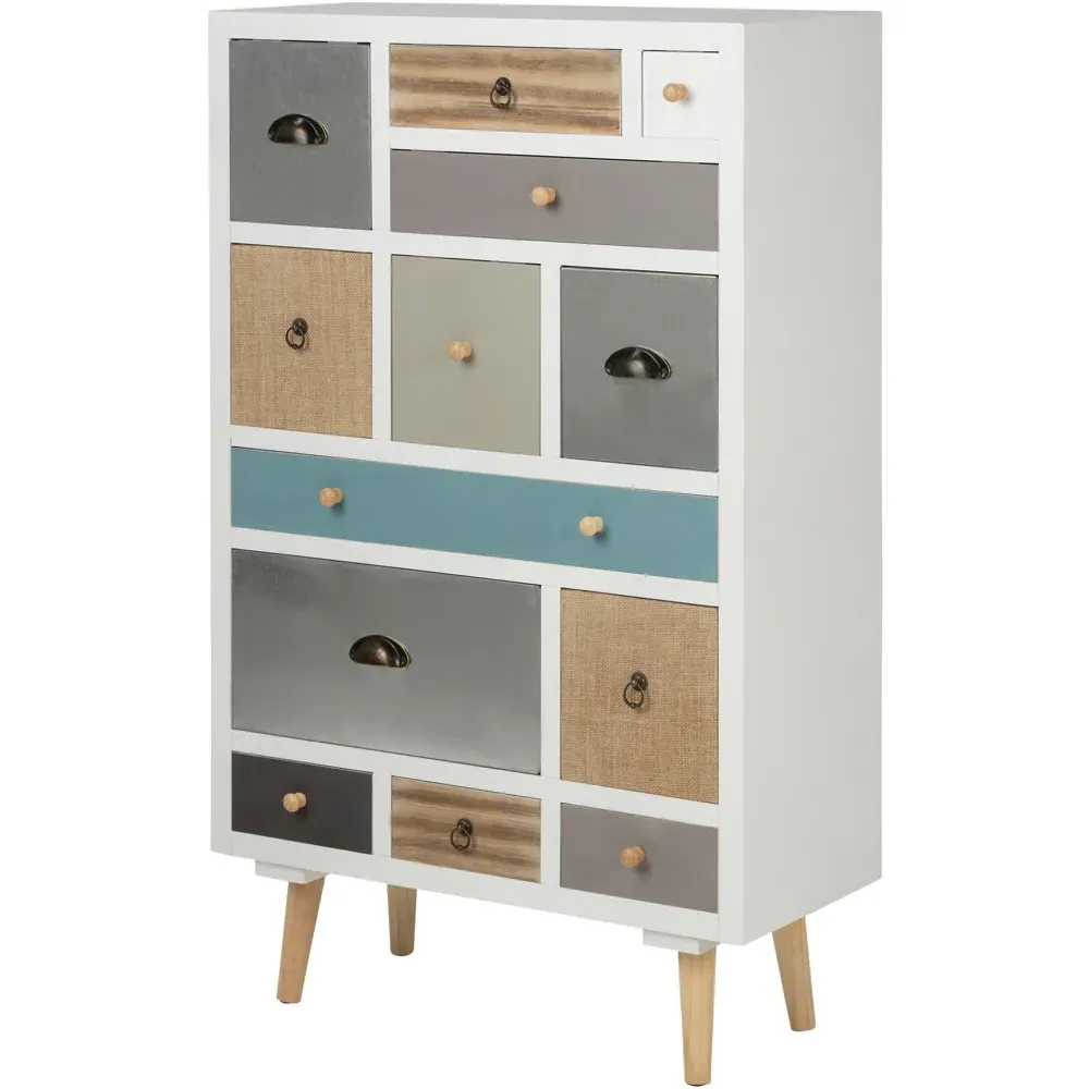 Florence Thais 13 Drawer Chest of Drawers - Multi