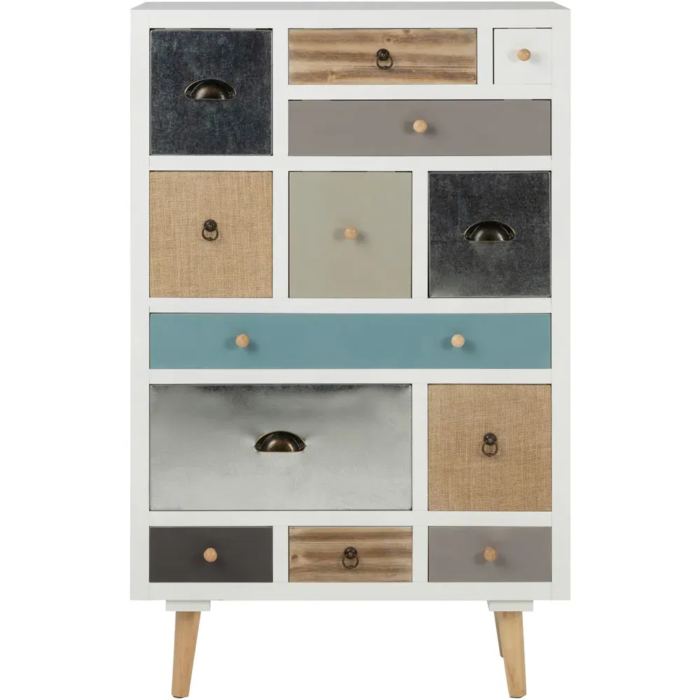 Florence Thais 13 Drawer Chest of Drawers - Multi