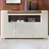 Florence Toronto 3 Door Sideboard with Lighting - White, Oak