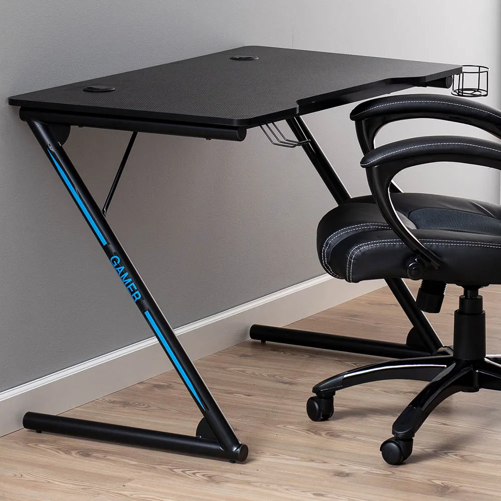 Florence Trooper Gaming Desk - Black image