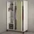 Florence Uppsala 6 Shelf Mobile Wardrobe - White