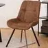 Florence Waylor Set of 2 Dining Chair - Brown, Fabric