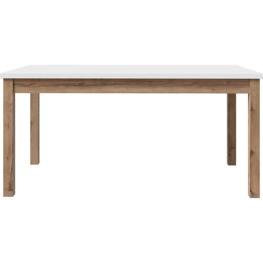Florence Wensley 8 Seater Extendable Dining Table - Light Grey, Oak