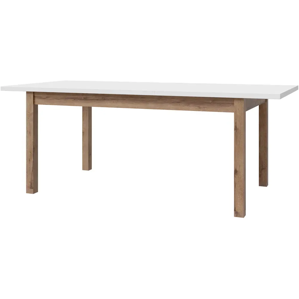 Florence Wensley 8 Seater Extendable Dining Table - Light Grey, Oak
