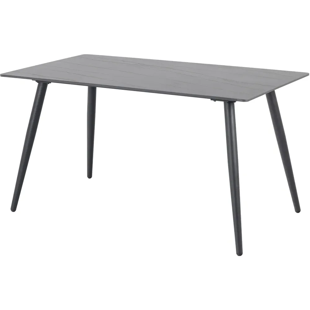 Florence Wicklow 4 Seater Ceramic Dining Table - Black