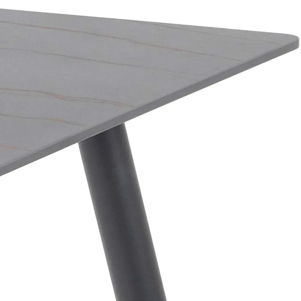 Florence Wicklow 4 Seater Ceramic Dining Table - Black