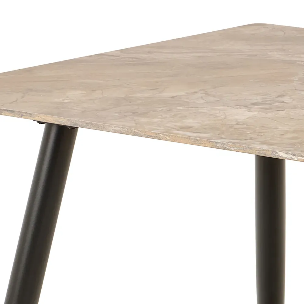 Florence Wicklow 4 Seater Ceramic Dining Table - Brown