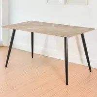 Florence Wicklow 4 Seater Ceramic Dining Table - Brown