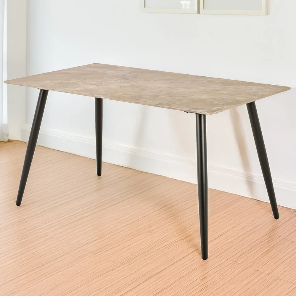 Florence Wicklow 4 Seater Ceramic Dining Table - Brown