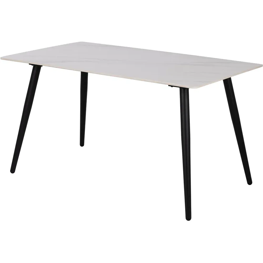 Florence Wicklow 4 Seater Ceramic Dining Table - White