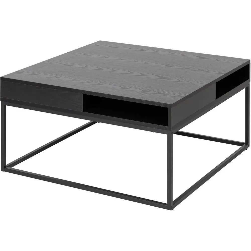 Florence Willford 2 Shelf Coffee Table - Black