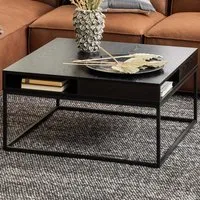 Florence Willford 2 Shelf Coffee Table - Black