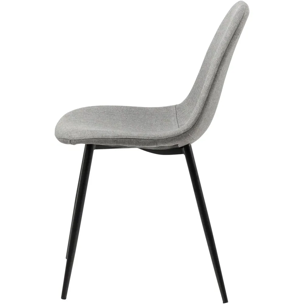 Florence Wilma Set of 4 Dining Chairs - Light Grey